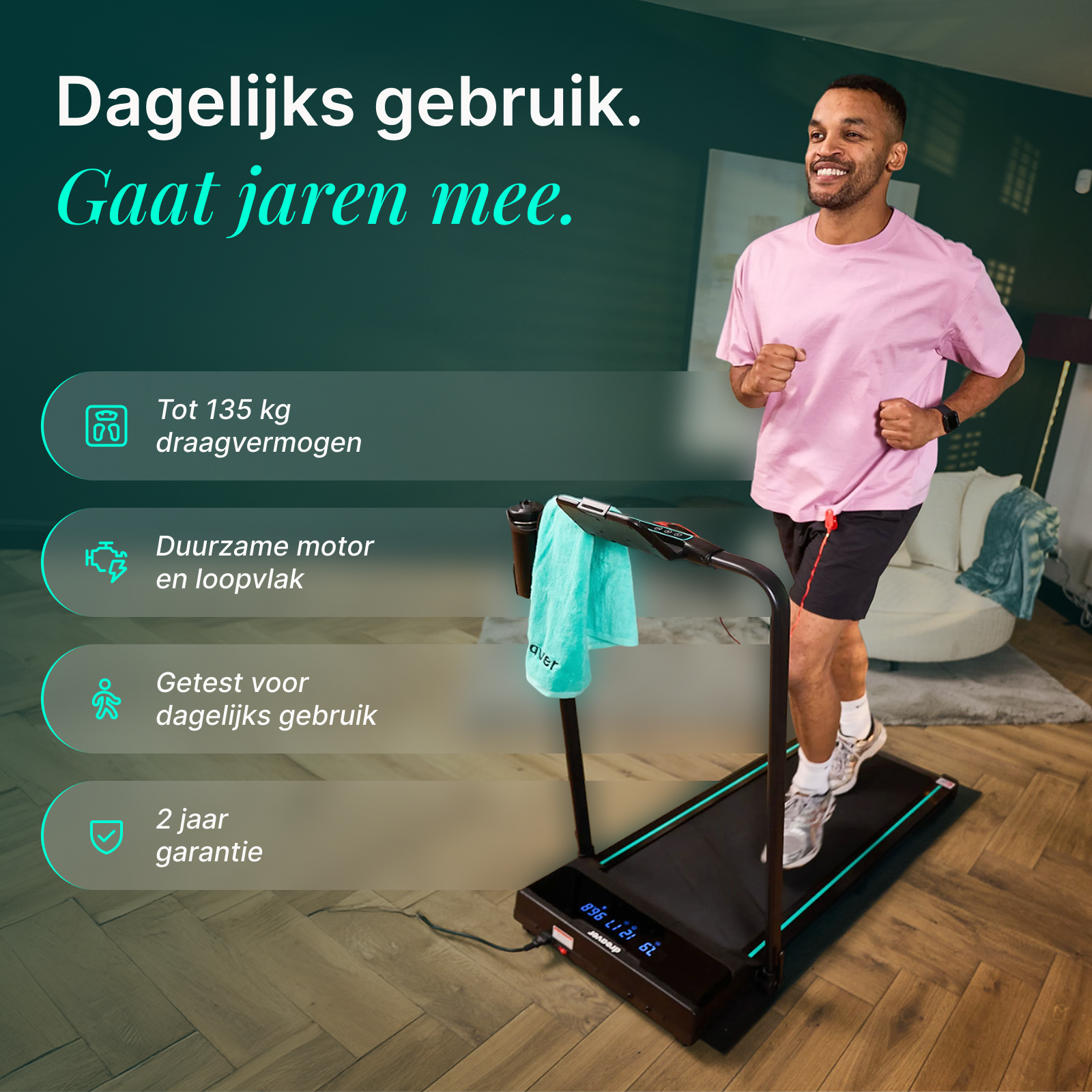 Dreaver Motion Pro Loopband - Inklapbaar - Voor Thuis